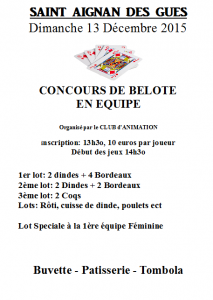 concour de belote 2015