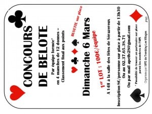 APE Concours de belote 2016 03 06
