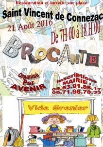 Belote le 19 août 2016 à Saint Vincent de Connezac