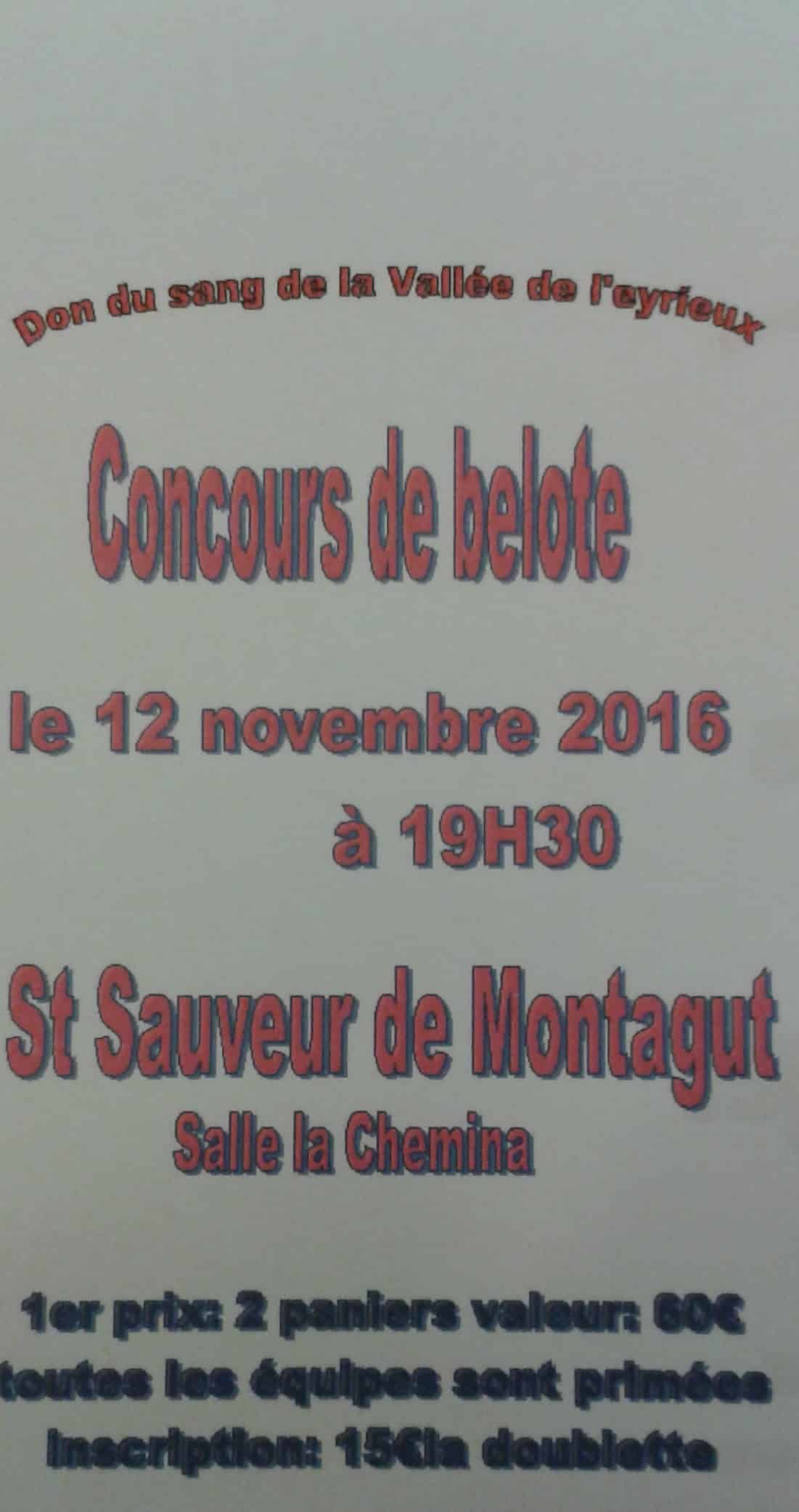Tournoi belote 12 novembre 2016 à Saint Sauveur de Montagut - 07