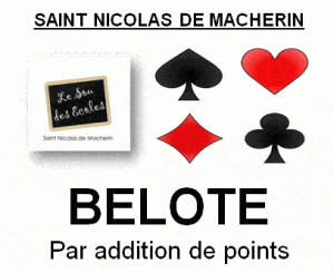 Affiche Tournoi de belote le 13 novembre 2016 à Saint Nicolas de Macherin